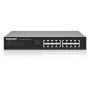 Intellinet 16-poorts Gigabit Ethernet netwerk switch, desktopuitvoering, metalen behuizing, Groene Energie IEEE 802.3az, incl. 19" rackbeugels, 3 jaar garantie (561815) thumbnail