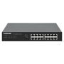 Intellinet 16-poorts Gigabit Ethernet netwerk switch, desktopuitvoering, metalen behuizing, Groene Energie IEEE 802.3az, incl. 19" rackbeugels, 3 jaar garantie (561815) thumbnail