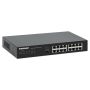 Intellinet 16-poorts Gigabit Ethernet netwerk switch, desktopuitvoering, metalen behuizing, Groene Energie IEEE 802.3az, incl. 19" rackbeugels, 3 jaar garantie (561815) thumbnail
