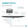 HP Z25xs G3 63,5 cm (25") 2560 x 1440 Pixels Quad HD Zwart (1A9C9AA#ABB) thumbnail