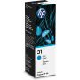 HP 31 70-ml Cyan Original Ink Bottle Origineel (1VU26AE) thumbnail