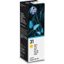 HP 31 70-ml Yellow Original Ink Bottle Origineel (1VU28AE) thumbnail