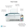 HP HP Deskjet 2721e All-in-One printer, Kleur, Printer voor Home, Printen, kopiëren, scannen, Draadloos; HP+; Geschikt voor HP Instant Ink; Printen vanaf een telefoon of tablet (26K68B#629) thumbnail
