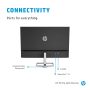 HP M27fq 68,6 cm (27") 2560 x 1440 Pixels Quad HD LED Zilver, Zwart (2H4B5AA#ABB) thumbnail
