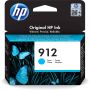 HP 912 originele cyaan inktcartridge (3YL77AE#BGX) thumbnail
