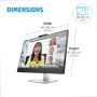 HP E-Series E27m G4 68,6 cm (27") 2560 x 1440 Pixels Quad HD Zwart (40Z29AA#ABB) thumbnail
