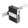 DeLOCK 88016 netwerk-switch Unmanaged Gigabit Ethernet (10/100/1000) Zwart (88016) thumbnail