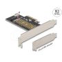 DELOCK PCI Express x4 Karte zu 1xintern NVMe M.2 Key M 80 mm (90047) thumbnail