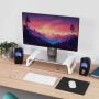 Trust 25351 flat panel bureau steun Transparant, Wit (25351) thumbnail