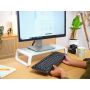Trust 25351 flat panel bureau steun Transparant, Wit (25351) thumbnail
