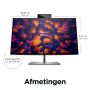 HP Z24m G3 60,5 cm (23.8") 2560 x 1440 Pixels Quad HD Zilver (4Q8N9AA#ABB) thumbnail