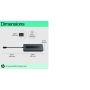 HP 50H98AA USB 3.2 Gen 1 (3.1 Gen 1) Type-C Zwart (50H98AA#ABB) thumbnail