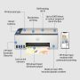 HP Smart Tank 5107 All-in-One-printer, Kleur, Printer voor Thuis en thuiskantoor, Printen, kopiëren, scannen, Draadloos; printertank voor grote volumes; printen vanaf telefoon of tablet; scannen naar pdf (5D1B1A#BHC) thumbnail