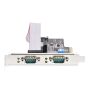 StarTech.com 2-Port PCIe Seriële Adapter Kaart, Quad PCI Express naar RS232/RS422/RS485 (DB9) Serial Kaart, Incl. Low-Profile Beugel, 16C1050 UART, Windows/Linux, TAA Compliant, Level-4 ESD Bescherming (2S232422485-PC-CARD) thumbnail