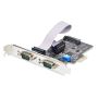 StarTech.com 2-Port PCIe Seriële Adapter Kaart, Quad PCI Express naar RS232/RS422/RS485 (DB9) Serial Kaart, Incl. Low-Profile Beugel, 16C1050 UART, Windows/Linux, TAA Compliant, Level-4 ESD Bescherming (2S232422485-PC-CARD) thumbnail