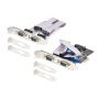 StarTech.com 4-Port PCIe Seriële Adapter Kaart, Quad PCI Express naar RS232/RS422/RS485 (DB9) Serial Kaart, Incl. Low-Profile Beugel, 16C1050 UART, Windows/Linux, TAA Compliant, Level-4 ESD Bescherming (PS74ADF-SERIAL-CARD) thumbnail
