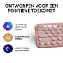 Logitech Pebble Keys 2 K380s toetsenbord RF-draadloos + Bluetooth QWERTY US International Roze (920-011853) thumbnail