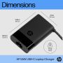 HP USB-C 65W-laptoplader (671R3AA) thumbnail