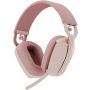Logitech Zone Vibe Headset Draadloos Hoofdband Oproepen/muziek Bluetooth Roze (981-001176) thumbnail