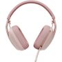 Logitech Zone Vibe Headset Draadloos Hoofdband Oproepen/muziek Bluetooth Roze (981-001176) thumbnail