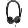 DELL WH3024 Headset Bedraad Hoofdband Oproepen/muziek USB Type-C Zwart (WH3024-DWW) thumbnail