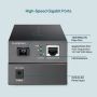 TP-Link TL-FC311B-2 netwerk media converter 1000 Mbit/s Single-mode Zwart (FC311B-2) thumbnail