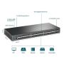 TP-Link TL-SG3452X netwerk-switch Managed L2+ Gigabit Ethernet (10/100/1000) 1U Zwart (SG3452X) thumbnail