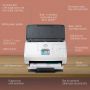 HP Scanjet Pro N4000 snw1 Sheet-feed Scanner Paginascanner 600 x 600 DPI A4 Zwart, Wit (6FW08A) thumbnail