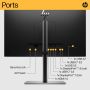 HP E24u G5 60,5 cm (23.8") 1920 x 1080 Pixels Full HD LCD Zwart, Zilver (6N4D0AA#ABB) thumbnail
