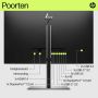 HP E27u G5 68,6 cm (27") 2560 x 1440 Pixels Quad HD LCD Zwart (6N4D3AA#ABB) thumbnail