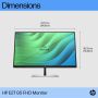 HP E27 G5 68,6 cm (27") 1920 x 1080 Pixels Full HD LED Zwart (6N4E2AA#ABB) thumbnail