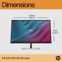 HP E-Series E24 G5 60,5 cm (23.8") 1920 x 1080 Pixels Full HD LED Zilver, Zwart (6N6E9AA#ABB) thumbnail