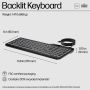 HP 400 backlit toetsenbord met kabel (7N7C2AA#ABB) thumbnail