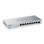 Zyxel XMG-108 Unmanaged 2.5G Ethernet (100/1000/2500) Zilver (XMG-108-ZZ0101F) thumbnail