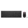 Lenovo 4X31N50746 toetsenbord Inclusief muis RF Draadloos QWERTY Amerikaans Engels Zwart (4X31N50746) thumbnail
