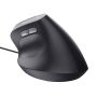 Trust Bayo II Ergonomische bedrade muis – ergonomische muis – rechtshandige muis – USB Type‑A aansluiting – Zwart (25144) thumbnail