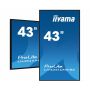 iiyama LH4341UHS-B2 beeldkrant 108 cm (42.5") LCD 500 cd/m² 4K Ultra HD Type processor Android 8.0 18/7 (LH4341UHS-B2) thumbnail
