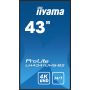iiyama LH4341UHS-B2 beeldkrant 108 cm (42.5") LCD 500 cd/m² 4K Ultra HD Type processor Android 8.0 24/7 (LH4341UHS-B2) thumbnail