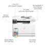 HP Color LaserJet Pro MFP M183fw, Printen, kopiëren, scannen, faxen, Automatische documentinvoer voor 35 vel; Energiezuinig; Optimale beveiliging; Dual-band Wi-Fi (7KW56A) thumbnail