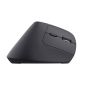 Trust Bayo+ Ergonomische draadloze muis voor meerdere apparaten – ergonomische muis – draadloze muis – RF+ Bluetooth – Zwart (25146) thumbnail