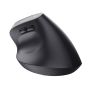 Trust Bayo+ Ergonomische draadloze muis voor meerdere apparaten – ergonomische muis – draadloze muis – RF+ Bluetooth – Zwart (25146) thumbnail
