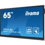 iiyama TE6512MIS-B3AG beeldkrant Kiosk-ontwerp 165,1 cm (65") LCD Wifi 400 cd/m² 4K Ultra HD Zwart Touchscreen Type processor Android 11 24/7 (TE6512MIS-B3AG) thumbnail