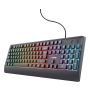 Trust GXT 792 Quadrox toetsenbord Inclusief muis Gamen USB QWERTY Belgisch Zwart (25409) thumbnail
