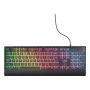 Trust GXT 792 Quadrox toetsenbord Inclusief muis Gamen USB QWERTY Belgisch Zwart (25409) thumbnail