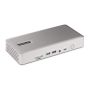 StarTech.com Universeel USB4 &amp; Thunderbolt 4 Docking Station, Quad Display op Windows, Dual Display op MacBook, HDMI DP Dock met 100W Laptop Charging (132UE-TB4USB4DOCK) thumbnail