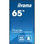 iiyama ProLite Digitale signage flatscreen 163,8 cm (64.5") LCD Wifi 500 cd/m² 4K Ultra HD Zwart Type processor Android 11 24/7 (LH6575UHS-B1AG) thumbnail