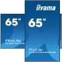 iiyama ProLite Digitale signage flatscreen 163,8 cm (64.5") LCD Wifi 500 cd/m² 4K Ultra HD Zwart Type processor Android 11 24/7 (LH6575UHS-B1AG) thumbnail