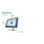 HP E-Series E22 G4 54,6 cm (21.5") 1920 x 1080 Pixels Full HD LCD Zwart, Zilver (9VH72AA) thumbnail