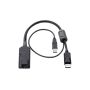 Hewlett Packard Enterprise KVM Console USB/Display Port Interface Adapter toetsenbord-video-muis (kvm) kabel Zwart (AF654A) thumbnail