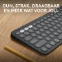 Logitech Pebble Keys 2 K380s toetsenbord RF-draadloos + Bluetooth QWERTY US International Grafiet (920-011851) thumbnail